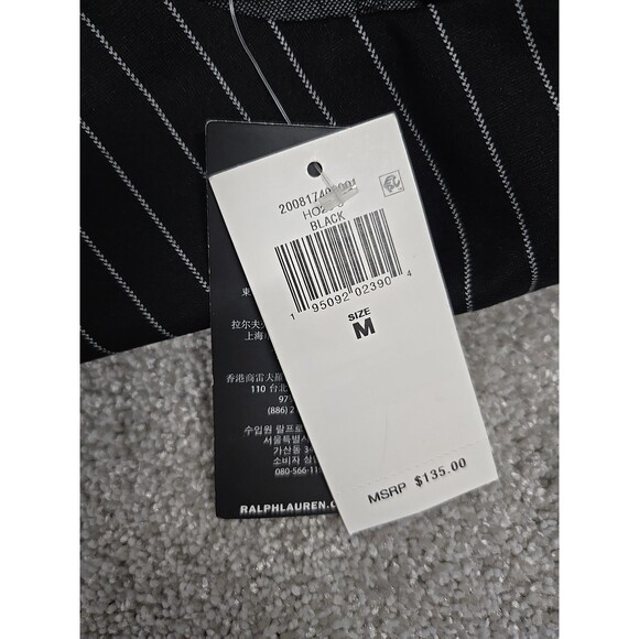 Lauren Ralph Lauren Long Sleeve Dress Pinstripe Black & White Women’s Size M NWT - Picture 8 of 15
